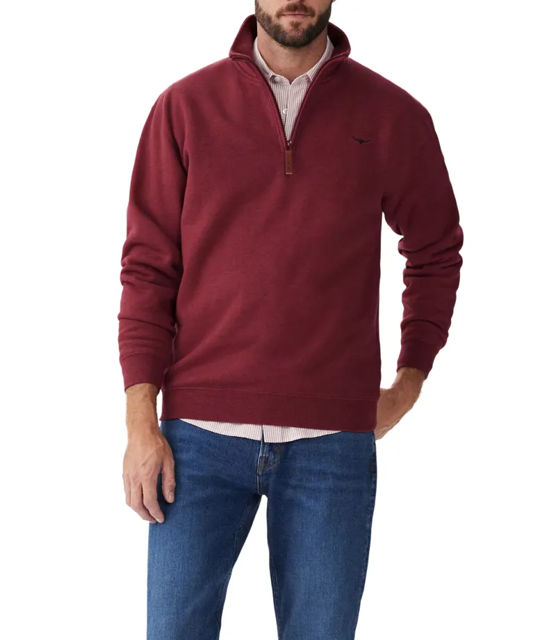 RM Williams Mulyungarie Jumper Burgundy-1